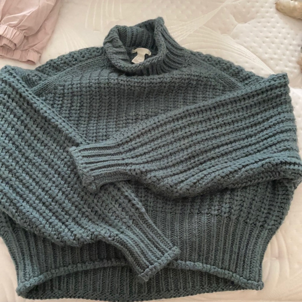 Dark teal sweater